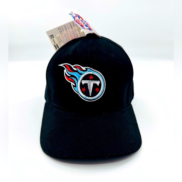 Tennessee Titans Hat Twins Enterprise OS Blk Embroidered Logo Vtg NEW Football - Picture 1 of 8
